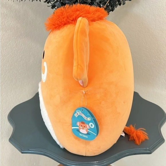 Squishmallows Wilbie, FIRST TO MARKET, Orange Woolley Mammoth, 16" NWT - Picture 3 of 10